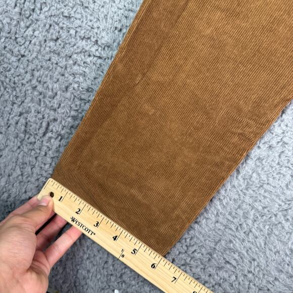 J Crew Corduroy Pants Mens 28x32 Brown Fair Trade Preppy Chino Slim Fit - Picture 10 of 11